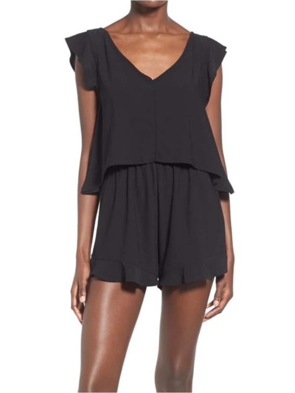 Leith Popover Flutter Trim Romper